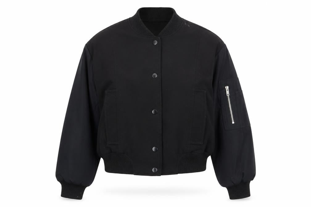 Pull&Bear Women's Black XS Varsity Bomber Jacket