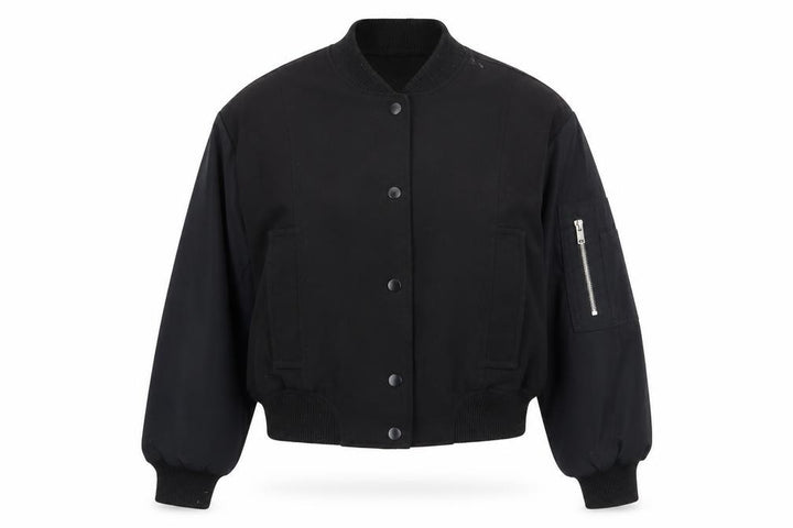 Pull&Bear Women's Black XS Varsity Bomber Jacket