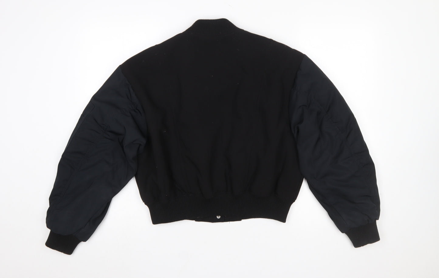 Pull&Bear Women's Black XS Varsity Bomber Jacket