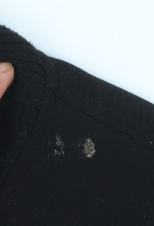 Pull&Bear Women's Black XS Varsity Bomber Jacket