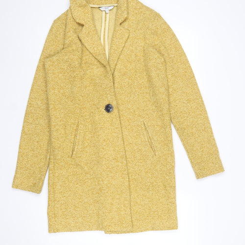 Next Women’s Yellow Mid-Length Polyester Overcoat Size 6