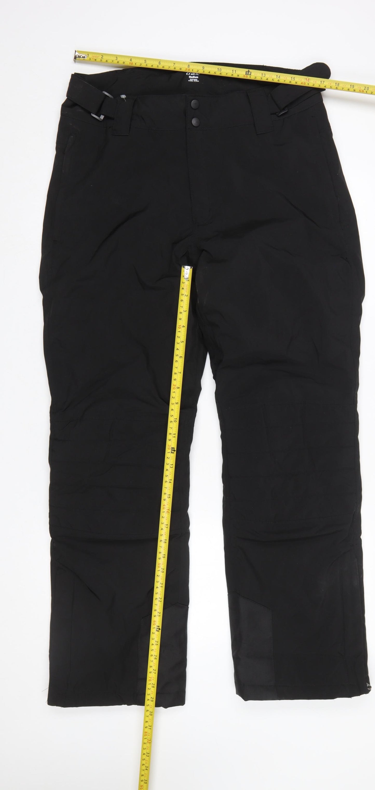 Crane Men's Black Insulated Snow Pants Medium Regular Fit
