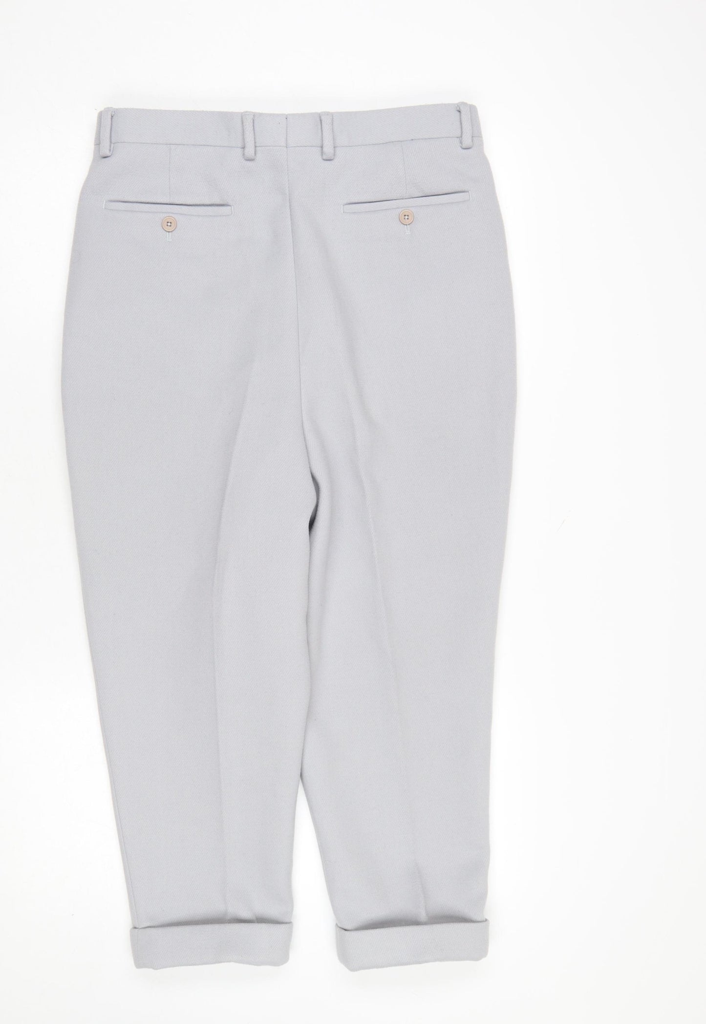ASOS Women’s Grey Regular Fit Chino Trousers Size 12
