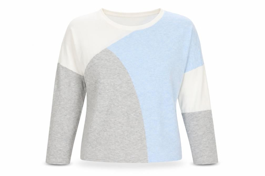 Front view of Phase Eight women’s multicoloured l relaxed crew neck jumper