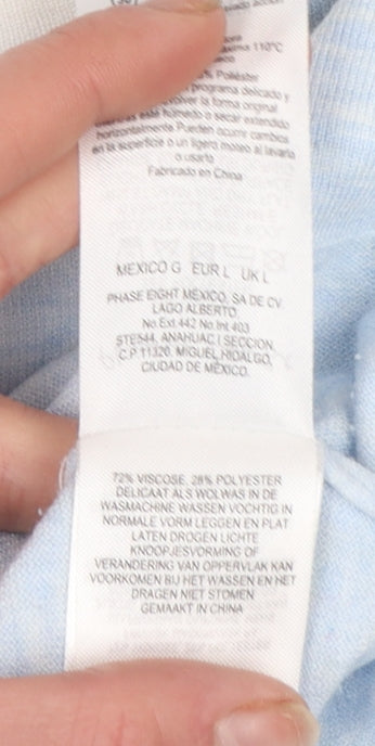 Phase Eight Womens Multicoloured L Relaxed Crew Neck Pullover Jumper