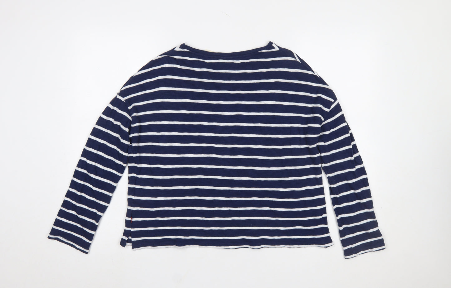 Levi's Women's Blue Striped Cotton Long Sleeve T-Shirt Size S