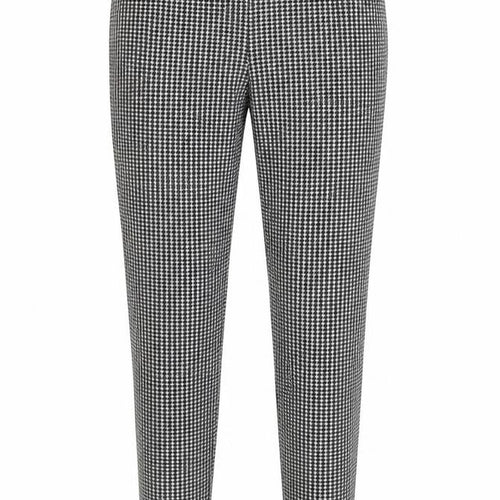 Marks and Spencer Women Black Houndstooth Stretch Leggings Size 10 Long