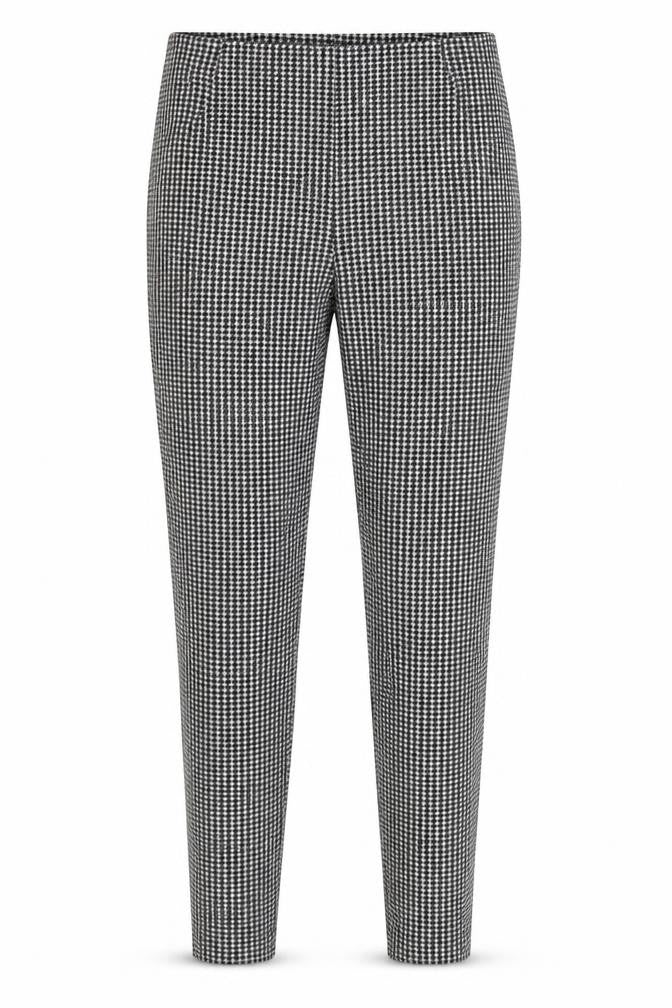 Marks and Spencer Women Black Houndstooth Stretch Leggings Size 10 Long