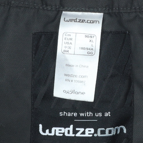 Wedze Men's Black XL Snow Pants Waterproof Ski Trousers