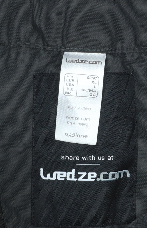 Wedze Men's Black XL Snow Pants Waterproof Ski Trousers