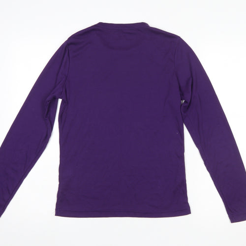 Peter Storm Womens Purple Long Sleeve Basic T-Shirt Size 16