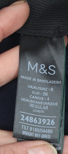 Marks and Spencer Women’s Black High Rise Magic Leggings Size 8 Regular