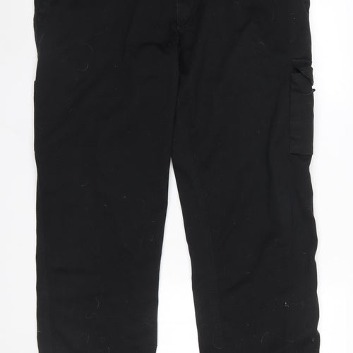 ORN Mens Black Cargo Workwear Trousers Size 42R Polyester Cotton