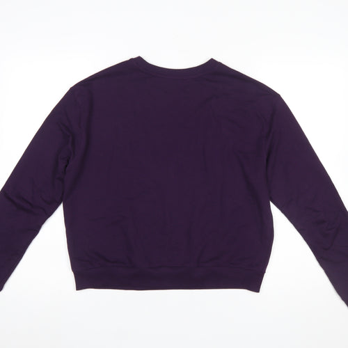 Max Women's Purple Graphic Pullover Sweatshirt Size 14