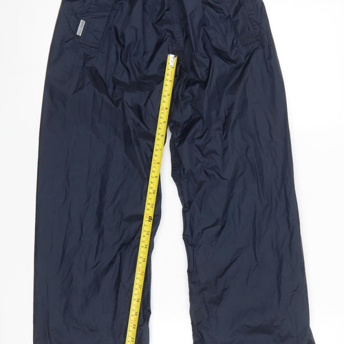 Trespass Boys Blue 9-10 Years Waterproof Windproof Rain Trousers