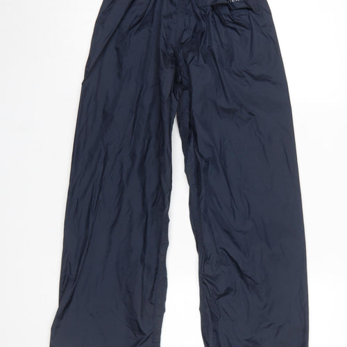 Trespass Boys Blue 9-10 Years Waterproof Windproof Rain Trousers