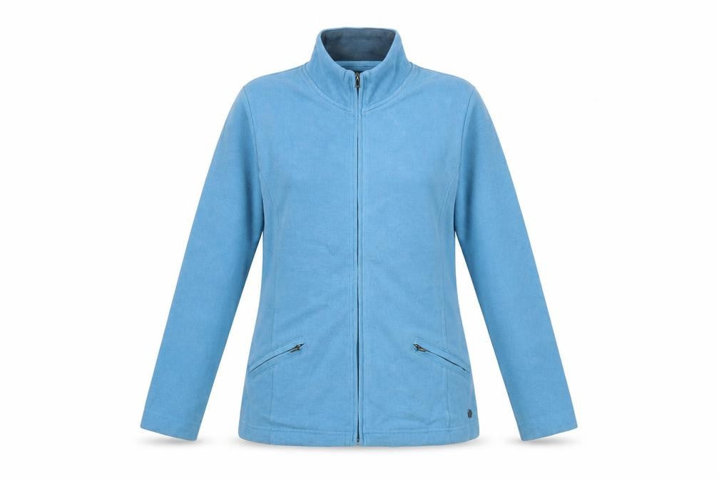 Dash Women Blue Size 10 Full Zip Cotton Hoodie Sweatshirt