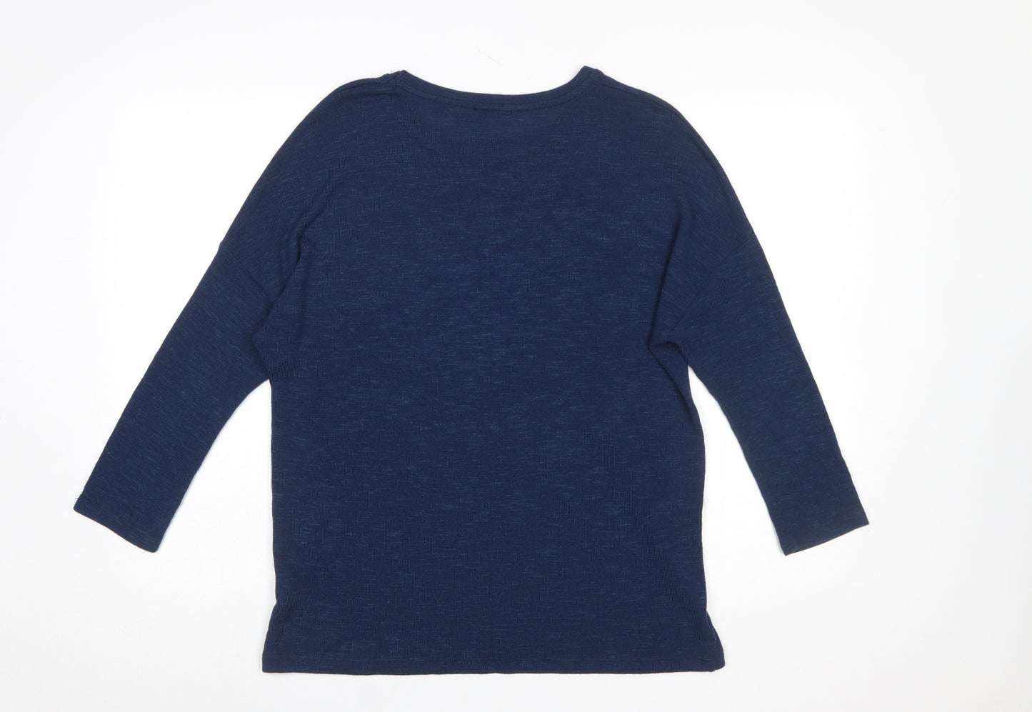 Tu Women’s Blue Sequin Butterfly Pullover Jumper Size 12