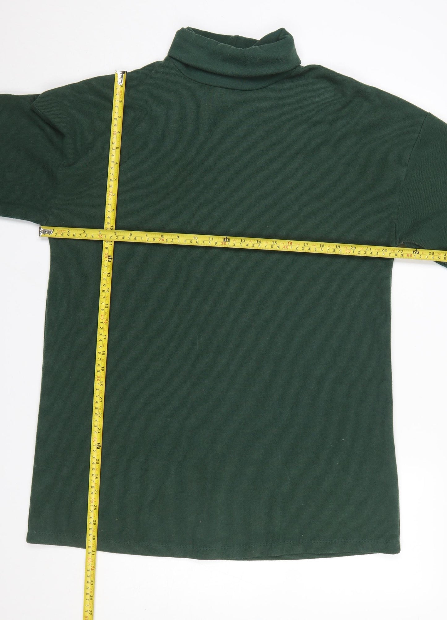 ASOS Women Green Roll Neck Long Sleeve Jersey Pullover Jumper UK 10