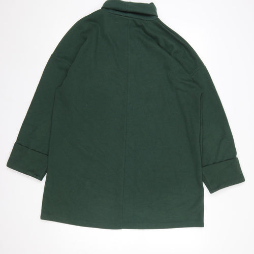 ASOS Women Green Roll Neck Long Sleeve Jersey Pullover Jumper UK 10