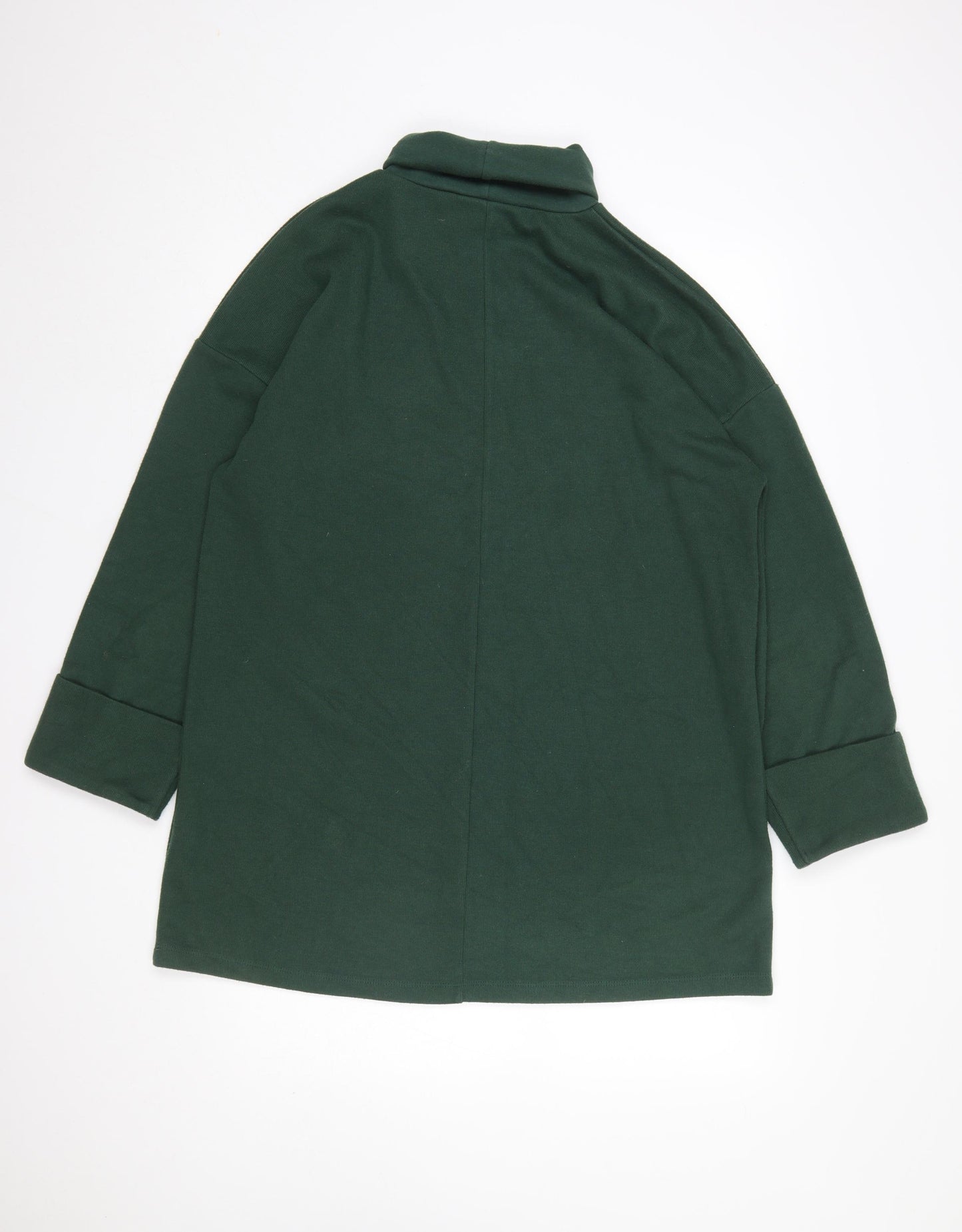 ASOS Women Green Roll Neck Long Sleeve Jersey Pullover Jumper UK 10