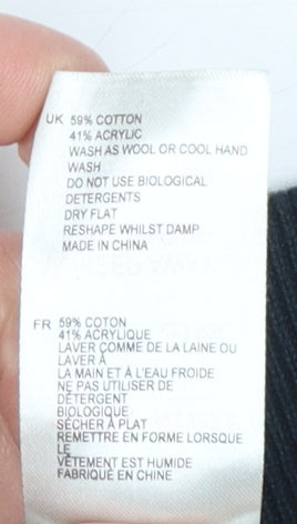 White Stuff Women's Blue Striped A-Line Knit Skirt Size 10