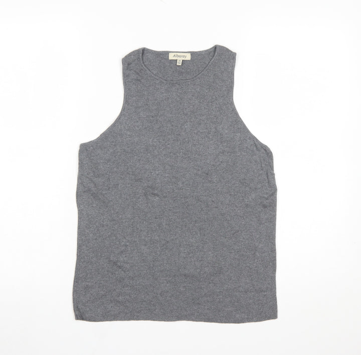 Albaray Women's Grey Knit Sleeveless Tank Top Size 16