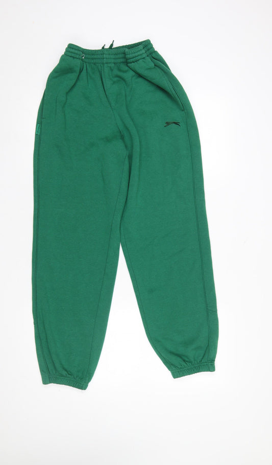 Slazenger Women's Green M Sweatpants with Elastic Waist