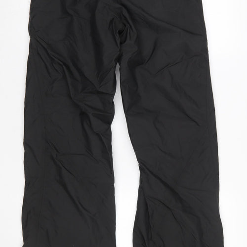 Wedze Womens Black Waterproof Snow Pants Size 12 Insulated Ski Trousers