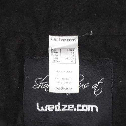 Wedze Womens Black Waterproof Snow Pants Size 12 Insulated Ski Trousers