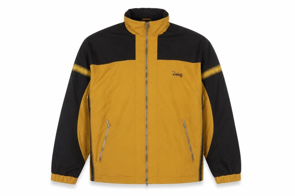 Front view of Karakal Men's Brown XL Windbreaker Softshell Jacket