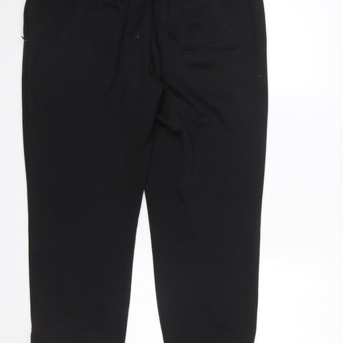 Adidas Womens Black Jogger Trousers Size L Polyester Sportswear