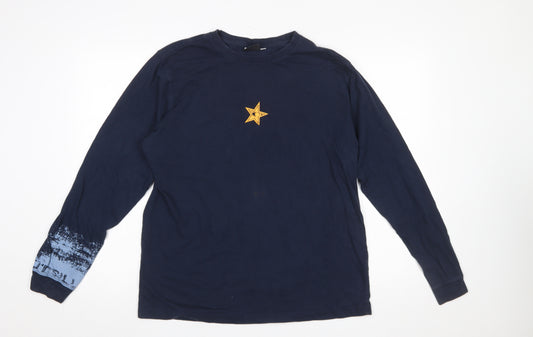 O'Neill Men's Blue Long Sleeve Graphic Surf T-Shirt Size L