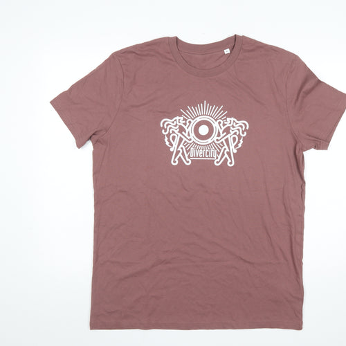 Stanley/Stella Men’s Brown Graphic Print Cotton T-Shirt XL