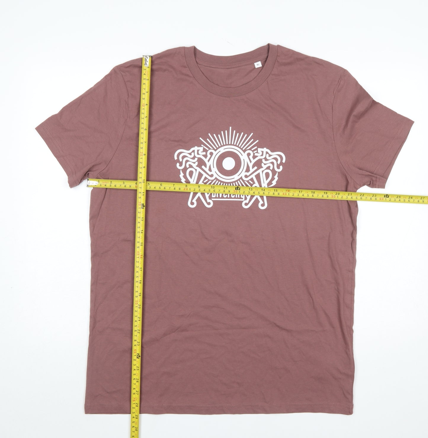 Stanley/Stella Men’s Brown Graphic Print Cotton T-Shirt XL
