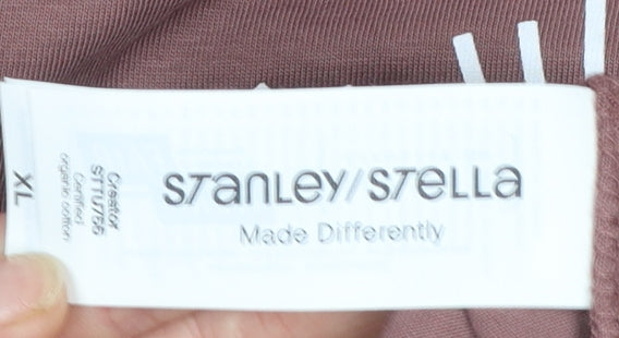 Stanley/Stella Men’s Brown Graphic Print Cotton T-Shirt XL