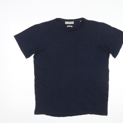 By Garment Makers Men's Navy Organic Cotton Crew Neck T-Shirt Size M