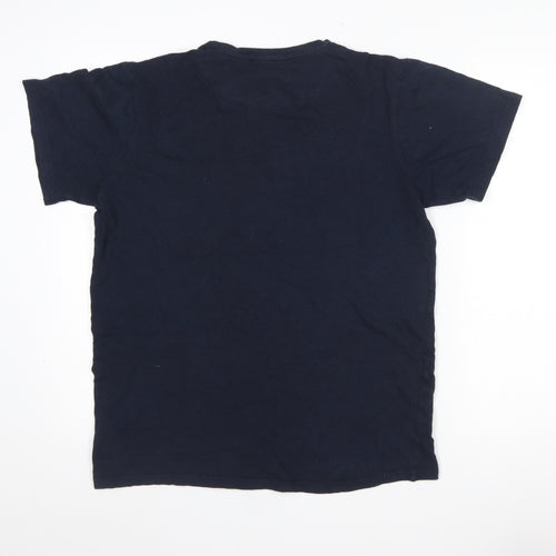 By Garment Makers Men's Navy Organic Cotton Crew Neck T-Shirt Size M
