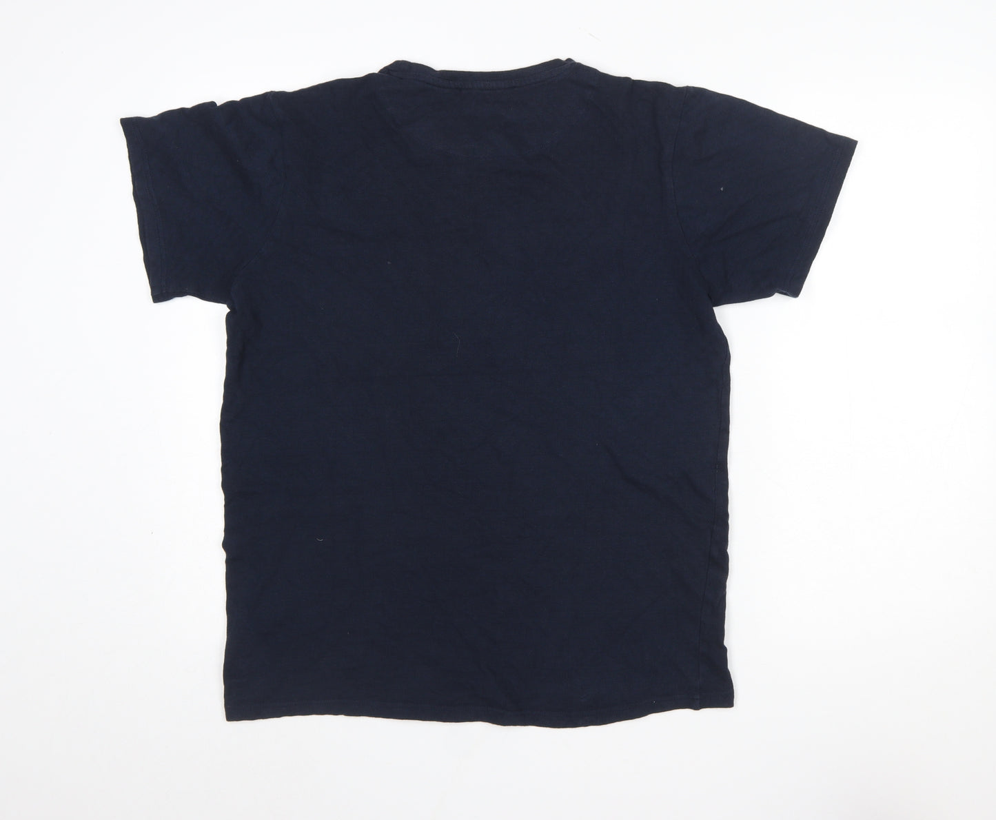 By Garment Makers Men's Navy Organic Cotton Crew Neck T-Shirt Size M