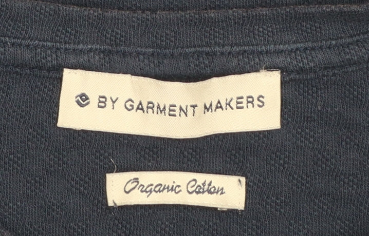 By Garment Makers Men's Navy Organic Cotton Crew Neck T-Shirt Size M