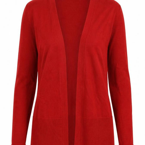 s.Oliver Women's Red Cardigan Size 10 Viscose Cotton Knit