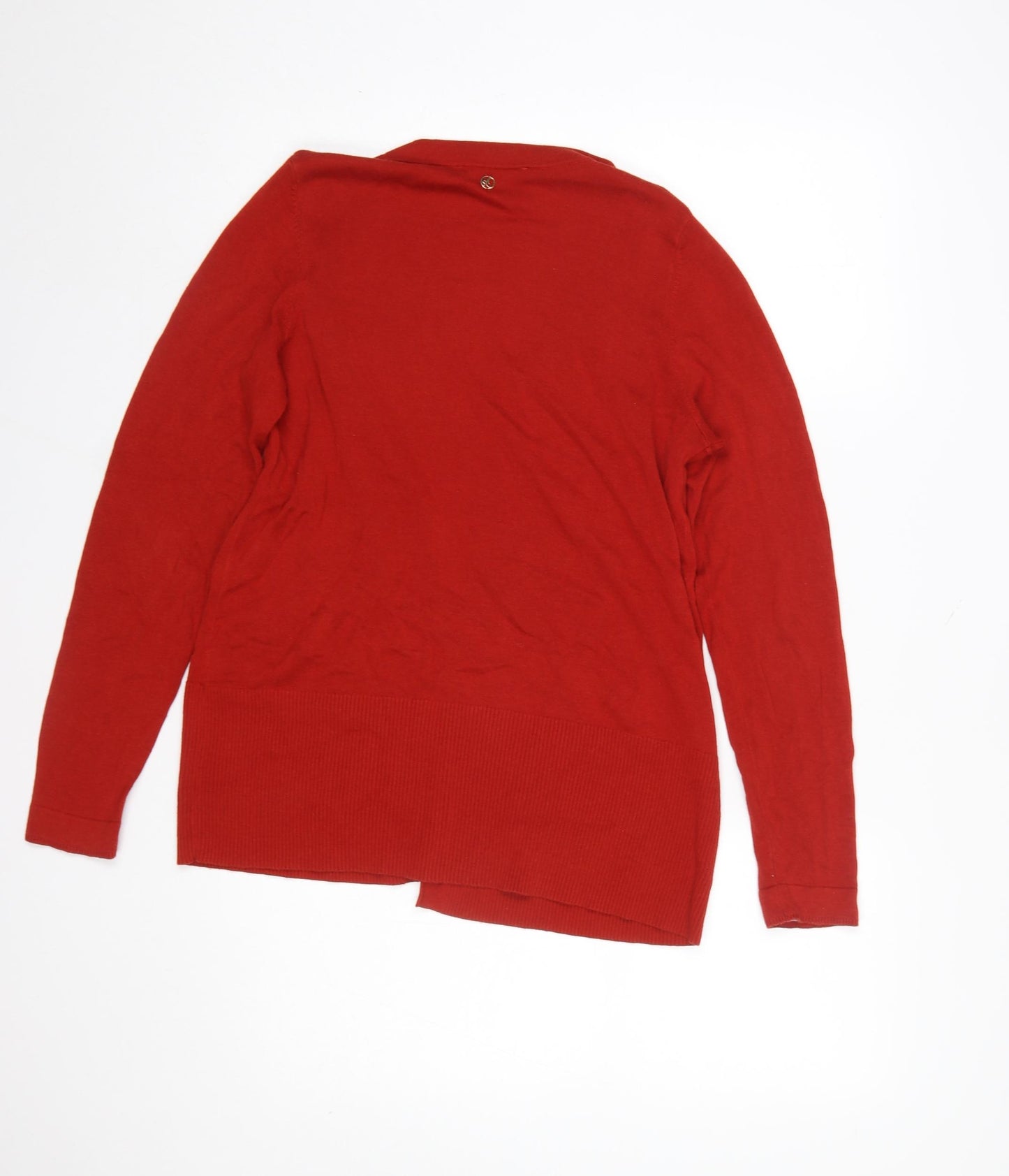 s.Oliver Women's Red Cardigan Size 10 Viscose Cotton Knit