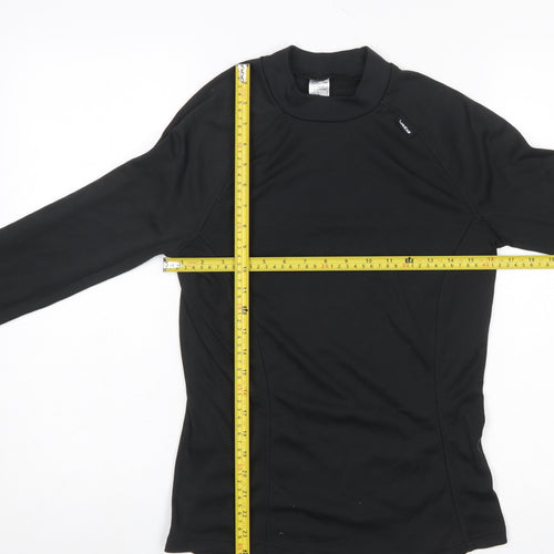 Decathlon Men's Black Long Sleeve Compression Top L Athletic Fit