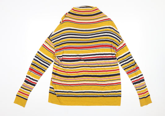 United Colors of Benetton Women's Multicoloured Striped Pullover Jumper M