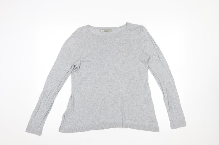ASOS Women Grey Pullover Jumper UK 10 Long Sleeve Star Detail