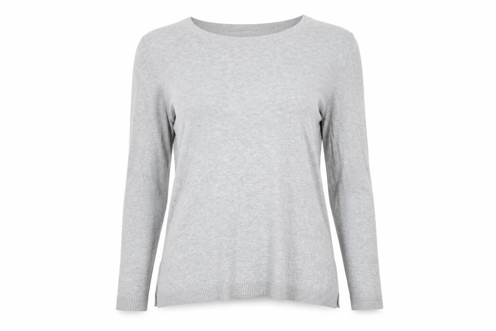 ASOS Women Grey Pullover Jumper UK 10 Long Sleeve Star Detail