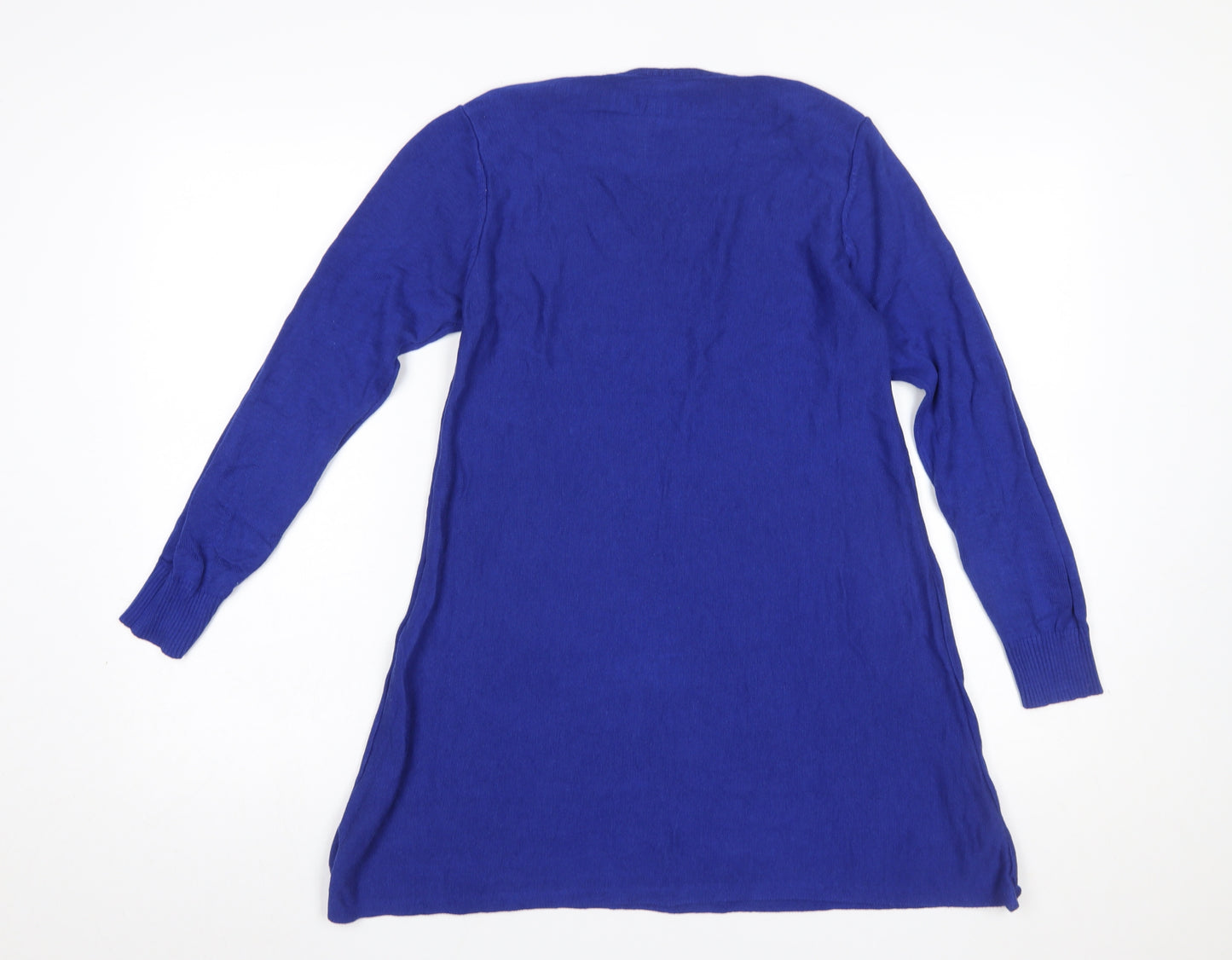 Creation L Women Blue Size 12 Tunic Knit Long Sleeve Jumper