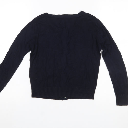 Great Plains Women's Black Knit Cotton Cardigan S