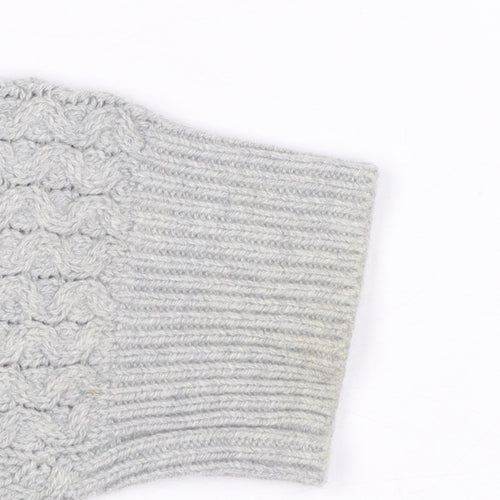 Next Men’s Grey Cable Knit Crew Neck Jumper Size S