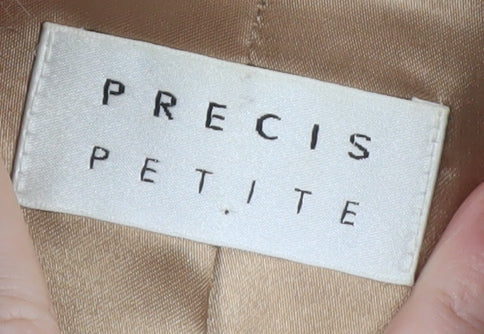 Precis Petite Women's Beige Wool Cashmere Long Coat UK 8